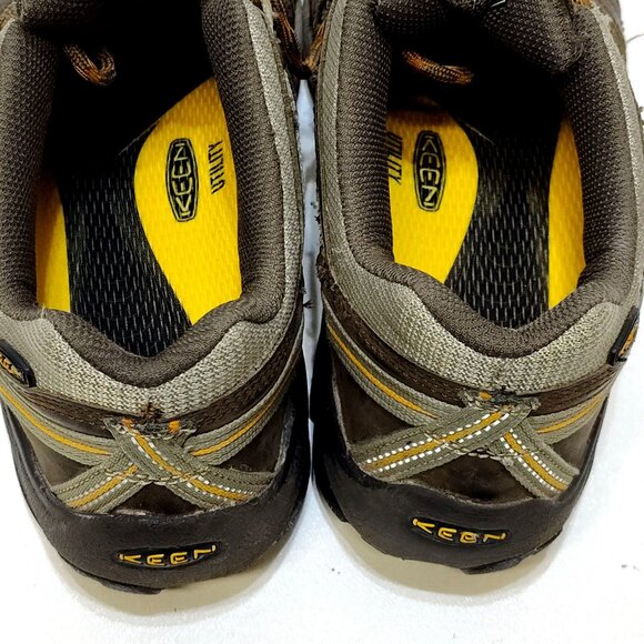 KEEN Voyageur Vented Hiking Shoes Men US 9M Leather Mesh Outdoor Water-Resistant - Picture 10 of 12